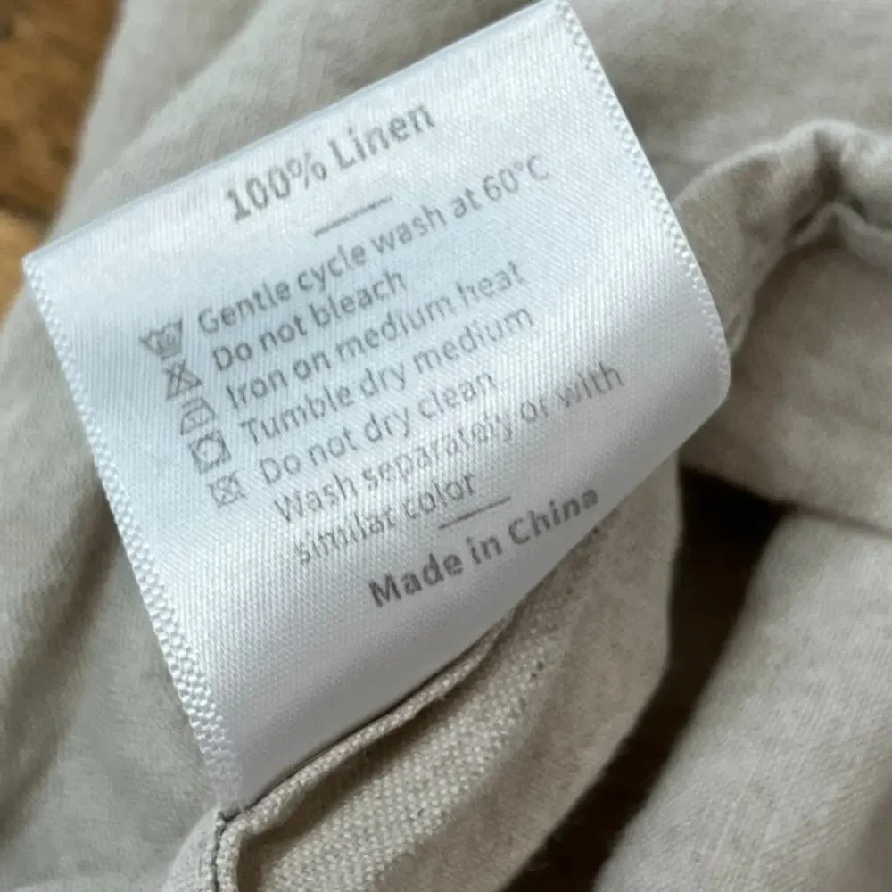 Simple & Opulence 100% Linen Taupe Pillowcases 35